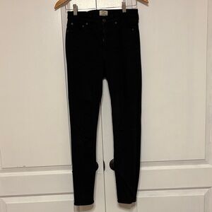 J. Crew Black Lookout High Rise Skinny Jeans (Size 27)